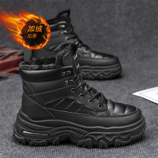 批发<b class='q'>秋</b>冬季高帮马丁男棉鞋雪地靴货号