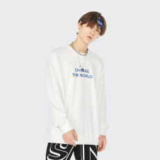 批发实拍潮牌卫衣男秋冬纯棉宽松高街<b class='q'>嘻哈</b>字母印花长袖体恤上衣