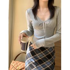 批发<b class='q'>韩国</b>外贸韩版设计感蕾丝长袖T恤女春季修身打底衫纯欲内搭上衣