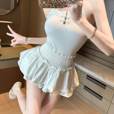 批发原版做法~松紧腰蓬蓬蛋糕<b class='q'>半身</b>裙女荷叶边<b class='q'>短裙</b>防走光裙裤