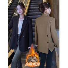 批发休闲今年流行<b class='q'>西服</b>女2025秋冬季新款洋气显瘦<b class='q'>女士</b>西装外套女小个子