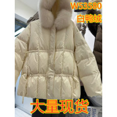 批发2024冬季新款韩国东大门狐狸大毛领羽绒服女短款宽松收腰加厚外套