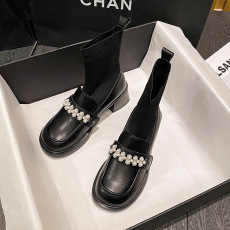 批发2024冬季新款乐福鞋袜子短靴<b class='q'>女</b>鞋货<b class='q'>号</b>