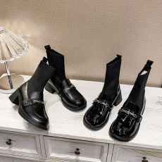 批发2024冬季新款袜子短靴乐福鞋<b class='q'>女</b>鞋货<b class='q'>号</b>