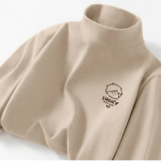 批发全店不下架放心推秋冬新款双面德绒打底衫内搭男女同款