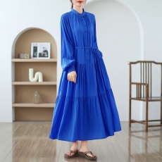 批发实拍宽松显瘦大码长款<b class='q'>连衣裙</b>