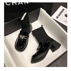 批发2024冬季新款袜子短靴乐福鞋<b class='q'>女</b>鞋货<b class='q'>号</b>