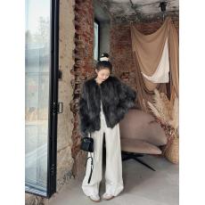 批发实拍实价 秋<b class='q'>冬</b>新款时尚中长款仿狐狸毛皮草外套大衣