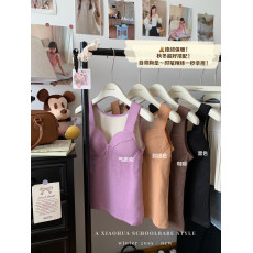 批发实拍实价德绒保暖背心内穿内衣加厚发热秋冬打底吊带上衣