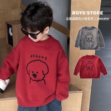 批发男童毛衣儿童秋<b class='q'>冬</b>韩版针织衫宝宝时尚百搭上衣打底衫中学生