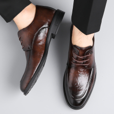 批发2025四季新款真皮英伦韩版正装<b class='q'>商务</b>皮鞋男鞋货号