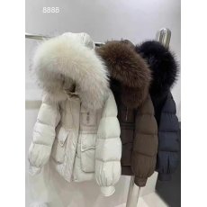 批发新款大毛领时尚高品质真毛领口袋装饰<b class='q'>中长款</b>冬季保暧时尚流行