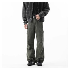 批发新款美式<b class='q'>复古</b>休闲<b class='q'>日系</b>宽松直筒牛仔裤长裤休闲裤男女