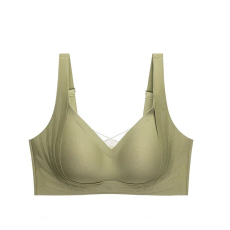 批发美背聚拢无痕内衣女收副乳防垂舒适运动果冻条上托提拉文胸