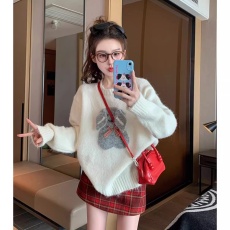 批发2025<b class='q'>秋</b>冬新款法式软糯小狗卡通毛衣宽松温柔风慵懒针织衫上衣