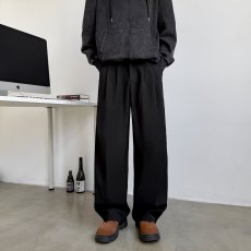 批发那不勒斯垂感西装裤男小众设计腰围魔术贴韩版百搭休闲阔腿弯刀裤