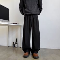 批发那不勒斯垂感西装裤男小众设计腰围魔术贴韩版百搭休闲阔腿弯刀裤