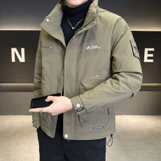 批发冬季羽绒服男士休闲立领国标白鸭绒保暖潮搭高品质外套