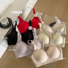 批发无痕果冻软支撑内衣女聚拢小胸上托防下垂无钢圈滑滑杯文胸罩跨境