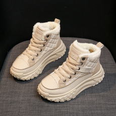 批发<b class='q'>冬</b>季新款加绒时尚高帮老爹鞋女鞋 货号