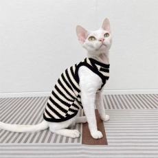 批发斯芬克斯无毛猫德文衣服复古毛衣弹力无袖背心矮脚春秋冬bf设计感