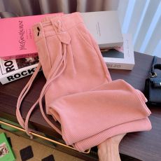 批发实拍休闲裤2023秋冬新款条绒直筒高腰百搭显瘦裤子