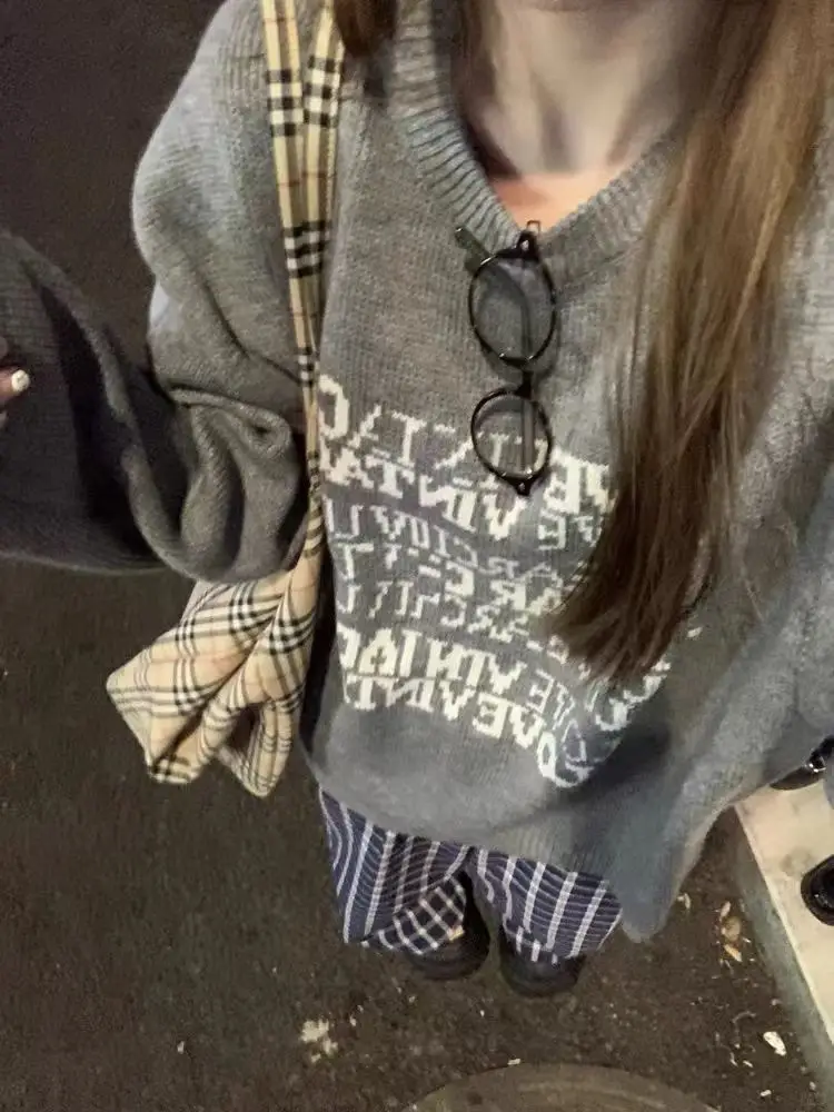 아메리칸 빈티지 자카드 울 니트 상세 이미지 2