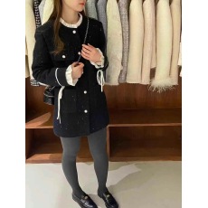 批发富贵千金小香风羽绒外套女2025新款秋<b class='q'>冬</b>高级感气质名媛中长款上衣