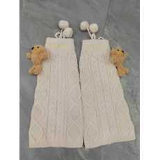 批发秋冬新款百搭针织<b class='q'>袜套</b>高筒袜子甜美加厚堆堆袜