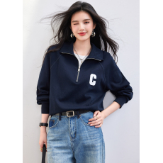 批发实拍◆有◆2026春老友汇系列春秋卫衣Polo翻领半拉链卫衣上衣