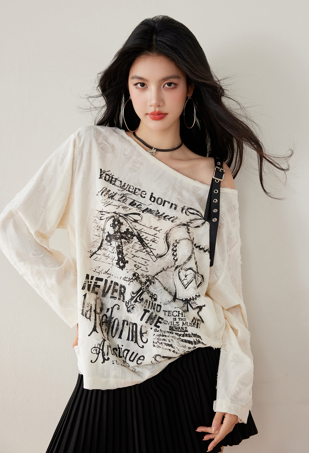 PF29664#春款T恤女裝貨源服裝批發