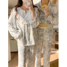 批发实拍实价 春季<b class='q'>情侣装</b>外穿休闲宽松女款<b class='q'>韩国</b>男士长袖家居服