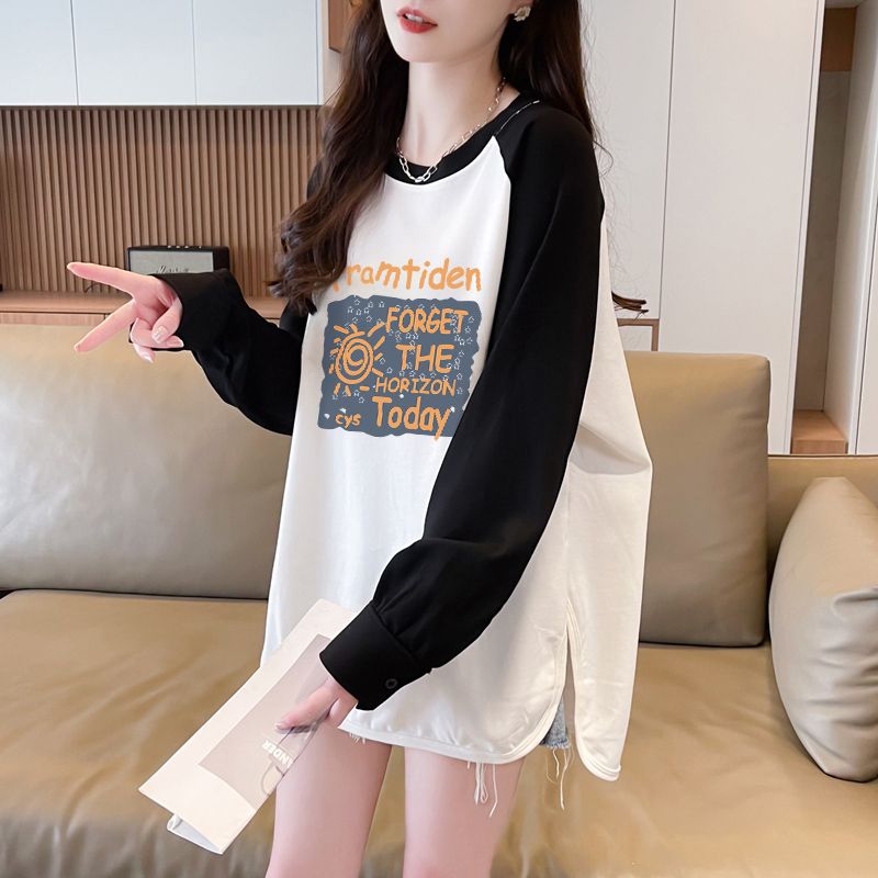 PF29643#92%人棉8%氨纶/后包领/全件烫薄款圆领长袖打底衫女女裝貨源服裝批發