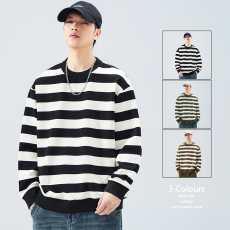 批发2025春季新款男士翻领长袖秋冬新款重磅卫衣圆领无帽