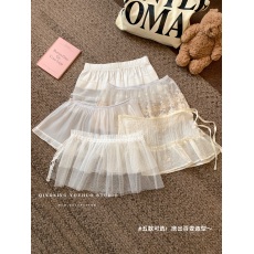 批发<b class='q'>实拍</b>~蕾丝网纱领子叠穿装饰帘芭蕾风穿搭腰封屁帘