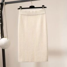 批发春秋冬新款<b class='q'>半身裙</b>子女大码短款纯色高腰显瘦一步针织<b class='q'>职业</b>包臀裙子