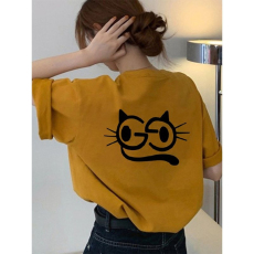 批发韩国外贸韩版新款夏季短袖<b class='q'>T</b><b class='q'>恤</b>女慵懒风<b class='q'>原宿风</b>上衣chic港百搭款