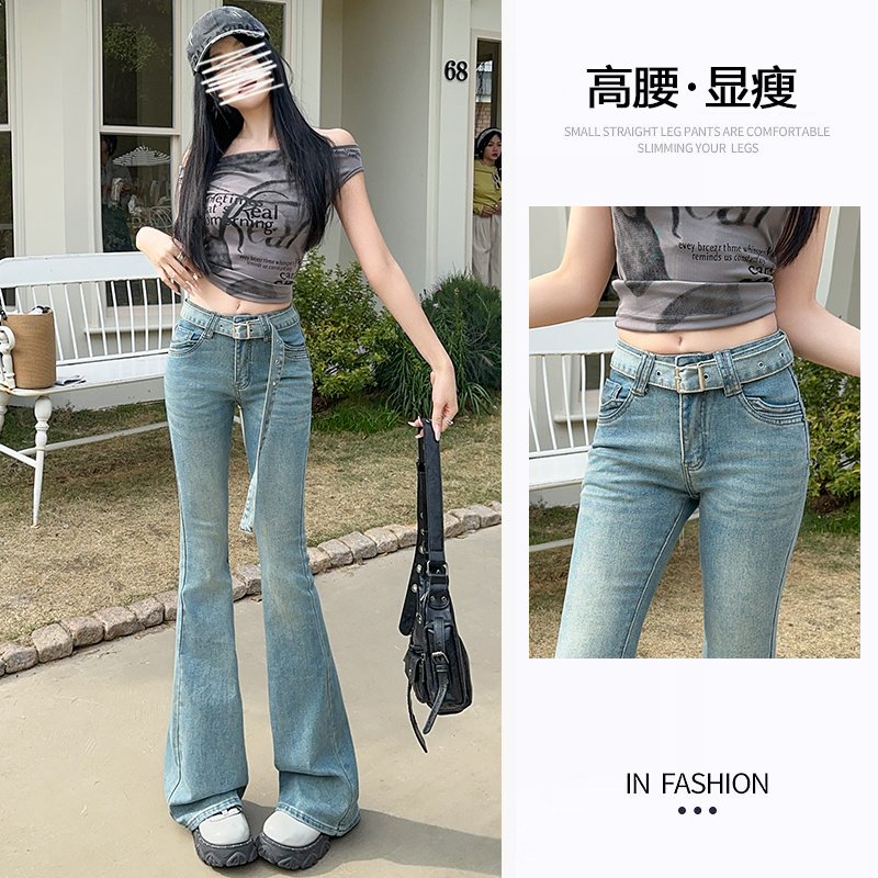 FA30180# 浅蓝色牛仔微...