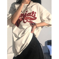 批发韩国外贸韩版新款夏季短袖<b class='q'>T</b><b class='q'>恤</b>女慵懒风<b class='q'>原宿风</b>上衣chic港百搭款