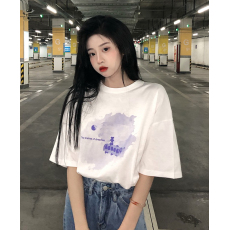 批发韩国外贸韩版新款夏季短袖<b class='q'>T</b><b class='q'>恤</b>女慵懒<b class='q'>原宿</b><b class='q'>上衣</b>chic港时尚百搭款