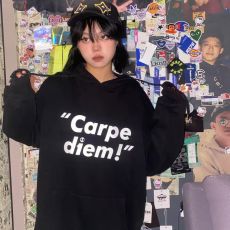 批发100%棉面华棉320g/420g印花2025新款秋冬宽松慵懒风连帽卫衣