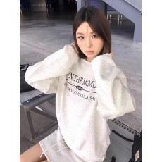 批发100%棉面华棉320g/420g印花 2025新款秋冬圆领卫衣上衣长袖