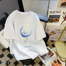 韩国外贸韩版新款夏季短袖T恤女韩版慵懒原宿上衣chic港