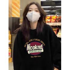 批发100%棉面华棉320g/420g印花 2025新款秋冬圆领卫衣上衣长袖