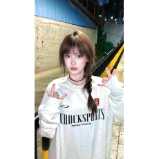 批发100%棉面华棉320g/420g印花 2025新款秋冬圆领卫衣上衣长袖