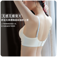 批发小胸聚拢显大无痕无钢圈上托防下垂美背性感提拉收副乳软支撑文胸