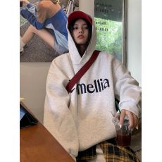 批发100%棉面华棉320g/420g印花2025新款秋冬宽松慵懒风连帽卫衣