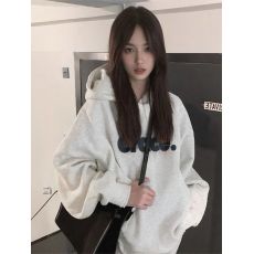 批发100%棉面华棉320g/420g印花2025新款秋冬宽松慵懒风连帽卫衣