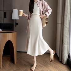 批发2026春夏新款百搭西装裙OL时尚喇叭大摆裙显瘦气质<b class='q'>半身裙</b><b class='q'>职业</b>包裙