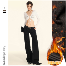 批发｜XSD 【新品】2026秋季｜美式辣妹低腰修饰腿型<b class='q'>显瘦</b>牛仔裤